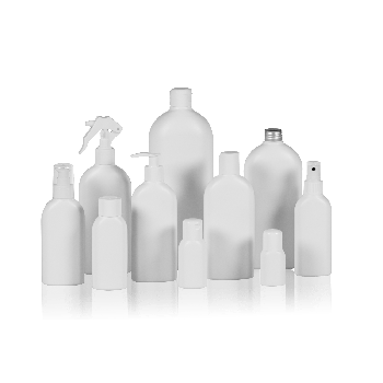 Basic Oval Flasche HDPE Weiß