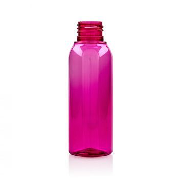 100 ml Flasche Basic Round PET rosa 24.410
