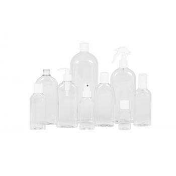 Basic Oval Flasche PET Transparent